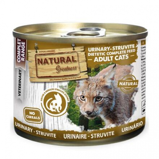 Natural Greatness URINARY-STRUVITE veterinární dieta, konzerva pro kočky 200g Natural Greatness URINARY-STRUVITE veterinární dieta, konzerva pro kočky 200g