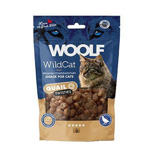 WOOLF WildCat Twisties Snack Prepelica 50g