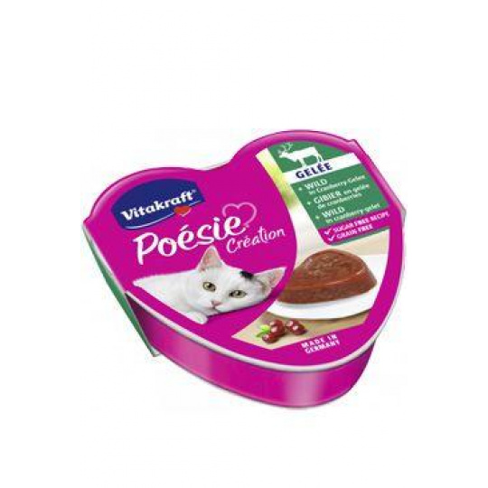 Vitakraft Cat Poésie Création Gelée zvěř.brusinka 85g