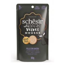 Schesir Cat kapsa After Dark Velv.Mousse kuře/kachn80g Schesir Cat kapsa After Dark Velv.Mousse kuře/kachn80g