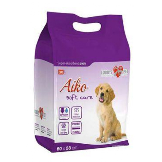Podložka absorb.pro psy Aiko Soft Care 60x58cm 30ks