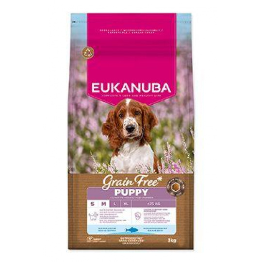 Eukanuba Dog GF Puppy Small&Medium rich in Oc.Fish 3kg Eukanuba Dog GF Puppy Small&Medium rich in Oc.Fish 3kg