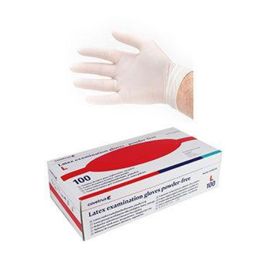 Rukavice nest.vyš.CVET latex L/100ks bez pudru, bílé