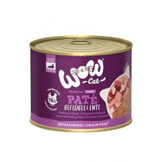 WOW Cat konz. Senior Paté drůbež s kachnou 200g