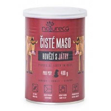 NATURECA konz. hovězí s játry pro psy 400g NATURECA konz. hovězí s játry pro psy 400g