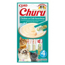Churu Cat Chicken with Crab Flavour Recipe 4x14g Churu Cat Chicken with Crab Flavour Recipe 4x14g
