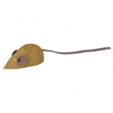 Catnipová myš bez rolničky 5 cm (2ks)