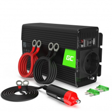 Green Cell INV03DE zdroj/transformátor Auto/uvnitř 500 W Černá