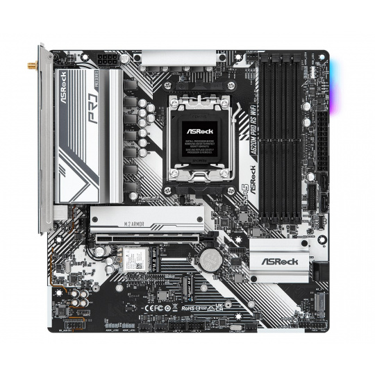 Asrock A620M Pro RS WiFi AMD A620 Zásuvka AM5 Micro ATX