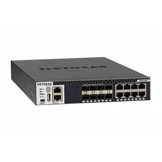 NETGEAR M4300-8X8F Řízený L3 10G Ethernet (100/1000/10000) 1U Černá