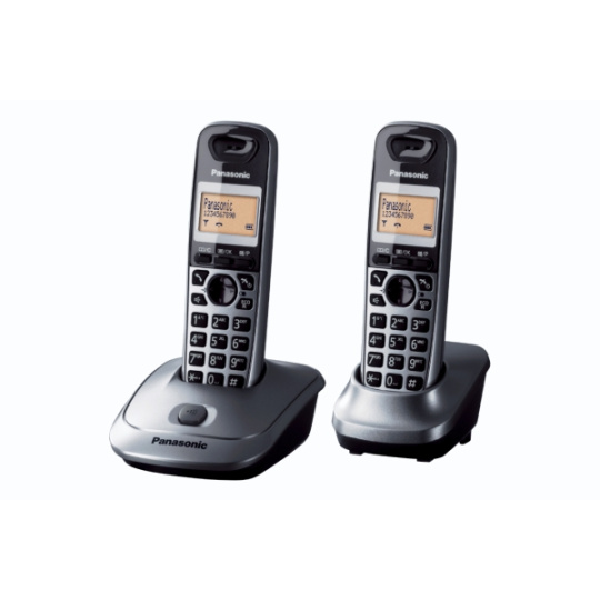 Panasonic KX-TG2512 telefon DECT telefon Šedá Identifikace volajícího