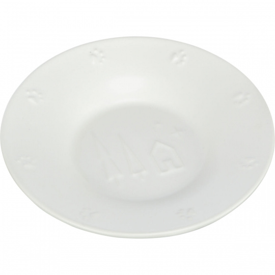 Vánoční keramická miska, 0.2 l/o 16 cm, bílá