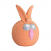 Oranžový míč zajíček se zvukem 5 cm, latex, HipHop Dog