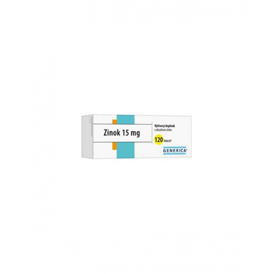 Zinok tbl. 120 x 15 mg Generica