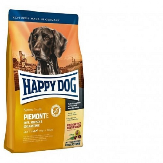 Happy Dog Supreme Sensible Piemonte Kachna & Mořské ryby 10 kg + DOPRAVA ZDARMA