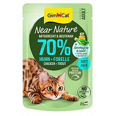 GimCat Near Nature kapsa kuře&pstruh 85g