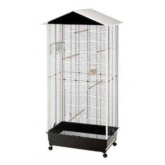 Voliéra NOTA 76,5x57x161,5cm pro malé ptáky černá FP Voliéra NOTA 76,5x57x161,5cm pro malé ptáky černá FP