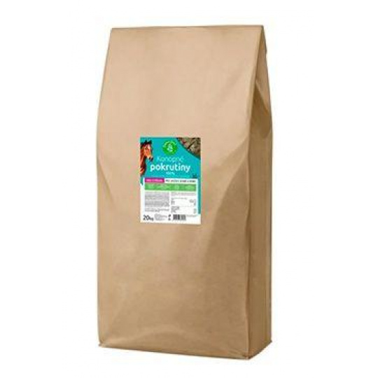 Konopné pokrutiny ve formě výlisků/plátků BIO 20kg
