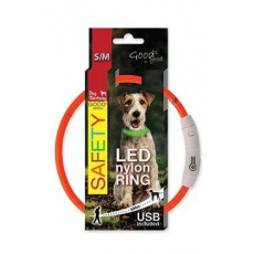 Obojek DOG FANTASY světelný USB oranžový 45cm 1ks Obojek DOG FANTASY světelný USB oranžový 45cm 1ks