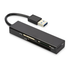 Ednet USB 3.0 MCR čtečka karet USB 3.2 Gen 1 (3.1 Gen 1) Černá
