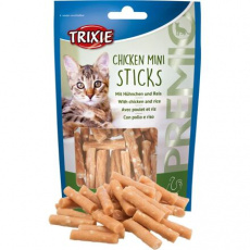Premio MINI STICKS - mini tyčinky kuřecí s rýží 50 g Premio MINI STICKS - mini tyčinky kuřecí s rýží 50 g
