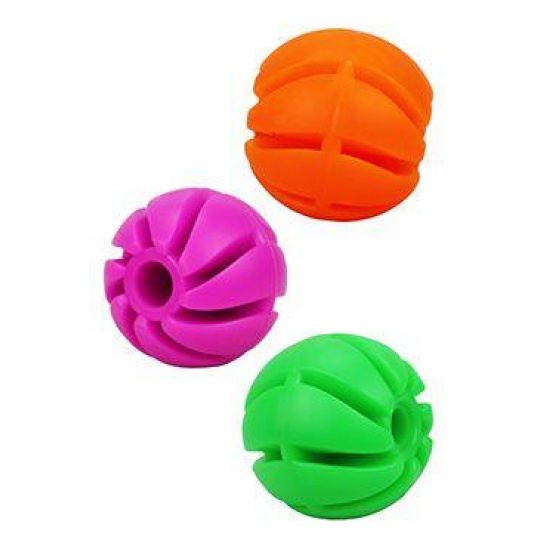 Hračka pes Míč se spirálou plovací Vanil. 5cm SP