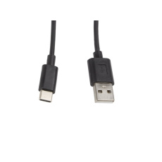 LANBERG KABEL USB 2.0 TYP-C(M)-AM 1M, ČERNÝ