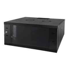 Nástěnná skříň Alantec 9U 19", černá - 600 mm