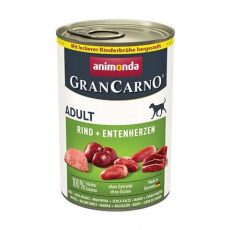 GRANCARNO Adult - hovězí, kachní srdce 400g GRANCARNO Adult - hovězí, kachní srdce 400g