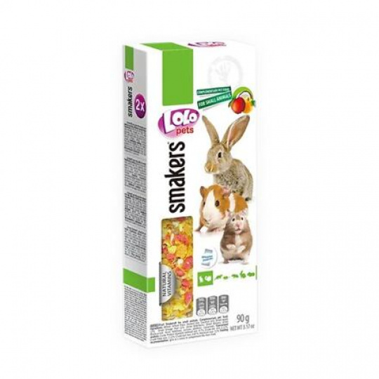LOLO SMAKERS 2 klasy jablečné pro hlodavce 90 g