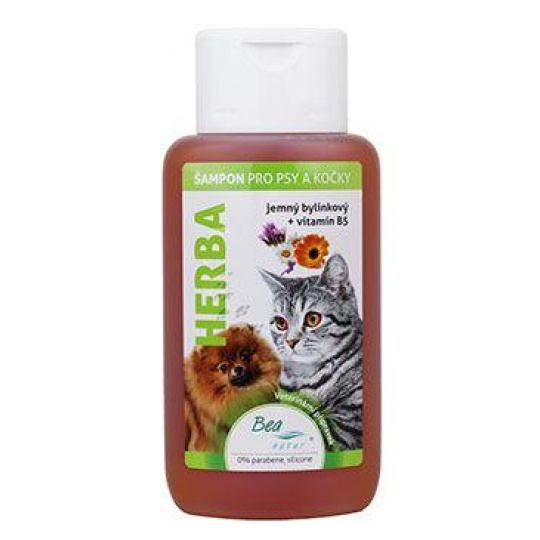 Šampon Bea Herba bylinkový pro psy a kočky 200ml Šampon Bea Herba bylinkový pro psy a kočky 200ml