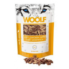 WOOLF pochoutka chicken with cod sandwich 100g WOOLF pochoutka chicken with cod sandwich 100g