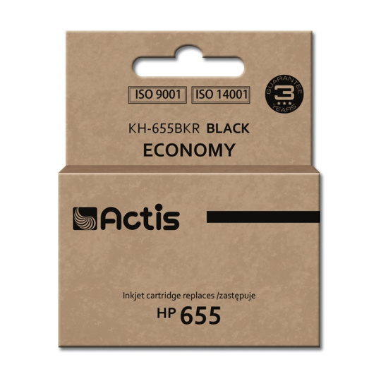 Actis KH-655BKR (náhradní inkoust HP 655 CZ109AE; standardní; 20 ml; černý)