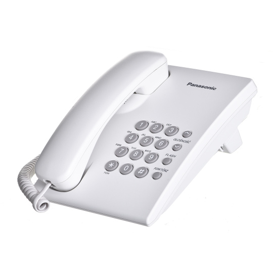 Panasonic KX-TS500PDW telefon Analogový telefon Bílá