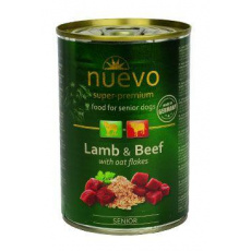 Nuevo pes Senior Jehněčí s ovesnými vl. konz. 400g Nuevo pes Senior Jehněčí s ovesnými vl. konz. 400g