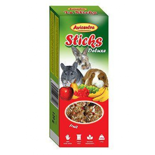 Avicentra tyčinky velký hlodavec - ovoce 2ks Avicentra tyčinky velký hlodavec - ovoce 2ks