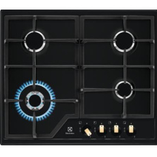 Electrolux EGS6436RK Černá Vestavěné Plynový 4 zóna/zón