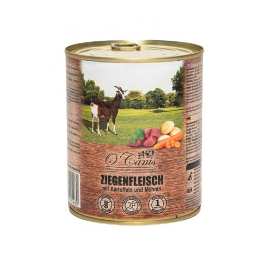 O'CANIS konzerva pro psy - vlhké krmivo - koza a brambory - 800 g