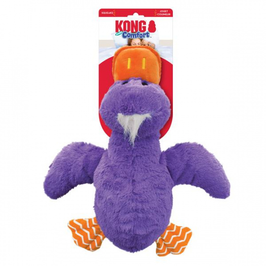 Hračka Kong Dog Comfort Jumbo Kačka s pískatkom XL polyester
