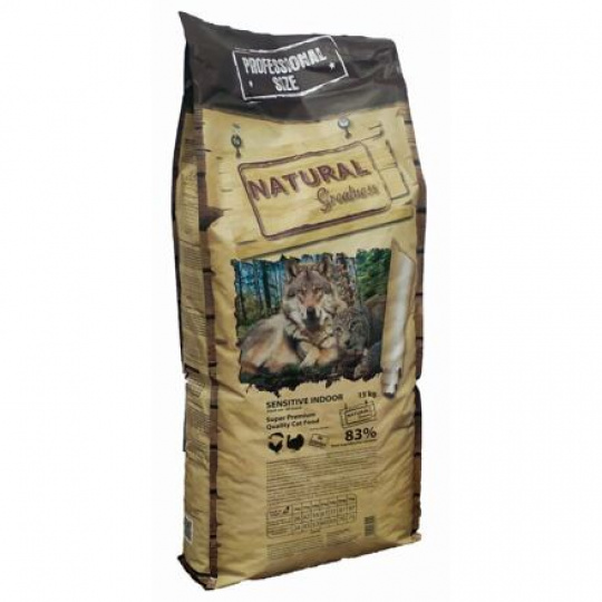 Natural Greatness Sensitive Indoor Cat Recipe /kuře,krůta/ 15 kg 