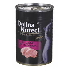 Dolina Noteci Premium Junior bohatý na krůtu - Mokré krmivo pro kočky - 400 g