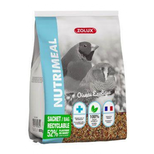 Krmivo pro exotické ptáky NUTRIMEAL 800g Zolux Krmivo pro exotické ptáky NUTRIMEAL 800g Zolux