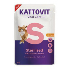 Kattovit Cat Vital Care Sterilized kuře kapsa 85g Kattovit Cat Vital Care Sterilized kuře kapsa 85g