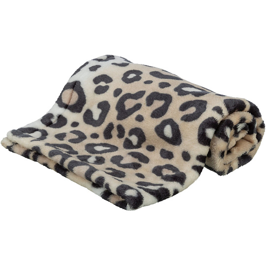 Plyšová deka LEO, vhodná pre alergikov, 100 x 70 cm, krémový leopard Plyšová deka LEO, vhodná pre alergikov, 100 x 70 cm, krémový leopard