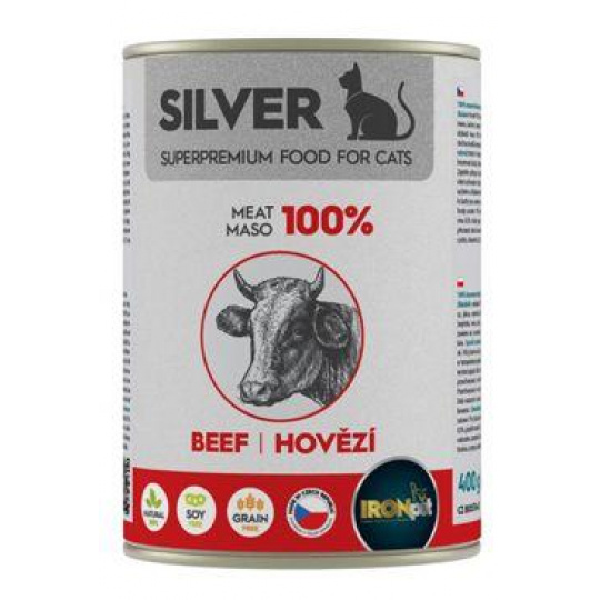 IRONpet Silver Cat konz. Beef 400g