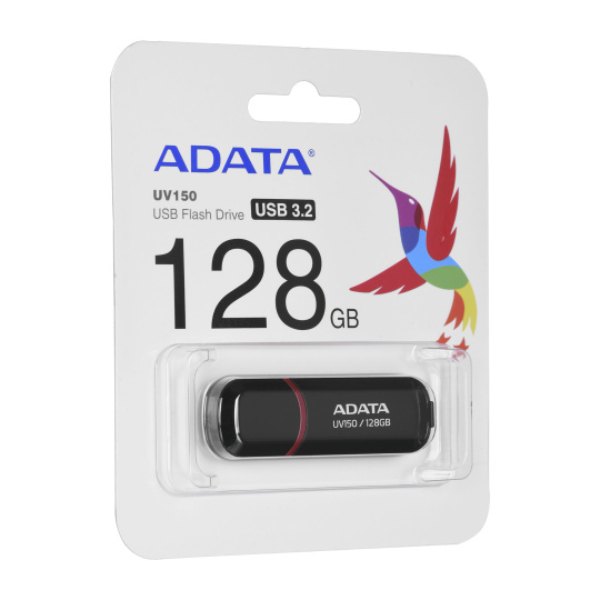 ADATA AUV150-128G-RBK USB paměť 128 GB USB Typ-A 3.2 Gen 1 (3.1 Gen 1) Černá