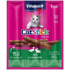 VITAKRAFT CatStick Classic Duck and rabbit - pamlsek pro kočky - 18g