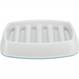 Miska k pomalému krmení, design mříž, 0,25l/21 ×14 cm, plast/TPR, šedá