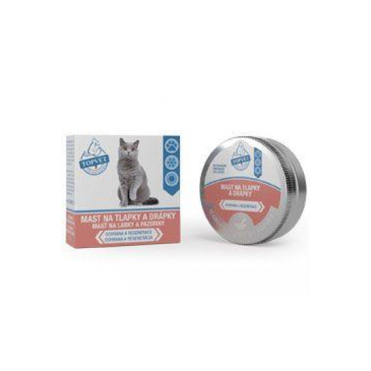 Mast na tlapky a drápky pro kočky TOPVET 30ml Mast na tlapky a drápky pro kočky TOPVET 30ml