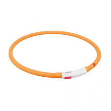 Flash USB svítící obojek XS-XL 70 cm / 10 mm, - oranžová (RP 2,10 Kč) Flash USB svítící obojek XS-XL 70 cm / 10 mm, - oranžová (RP 2,10 Kč)